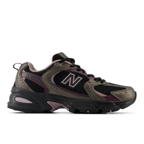 New Balance Men's 530 in Black/Purple Synthetic, 