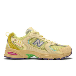 New Balance Unisex Salehe Bembury x 530 in Yellow/Green Suede/Mesh, 