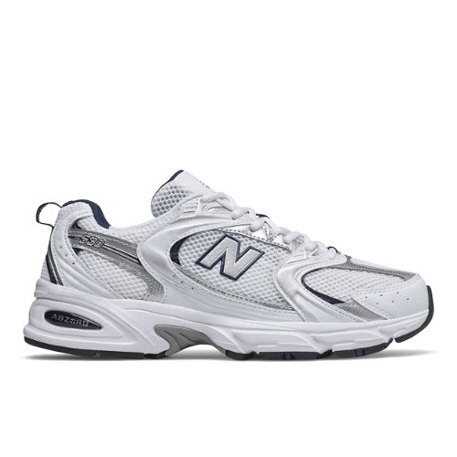 New Balance 530 in White Blue Synthetic