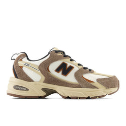 New Balance Men's 530 in Brown/Beige Suede/Mesh, 