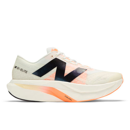 New Balance FuelCell SuperComp Elitev4 in White Beige Orange Synthetic