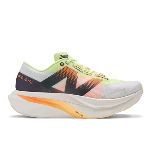 New Balance FuelCell SuperComp Elite v4 in White Green Orange Synthetic