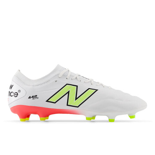 New Balance 442 ELITE FG V2 White Red Yellow   Wide