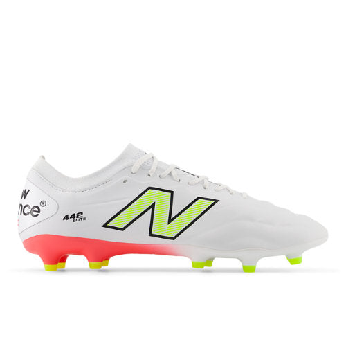 New Balance 442 ELITE FG V2 in White Red Yellow Synthetic