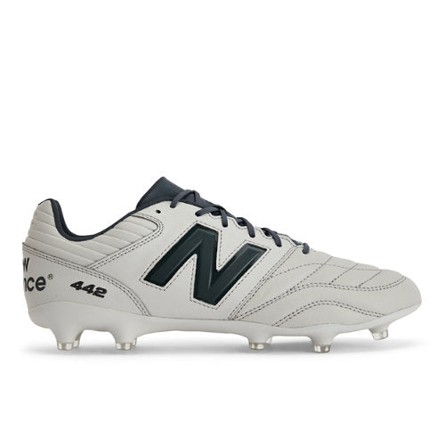 New Balance Men's 442 PRO FG V2 in Grey Leather, 