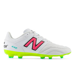 New Balance 442 TEAM FG V2 in White Yellow Pink Synthetic