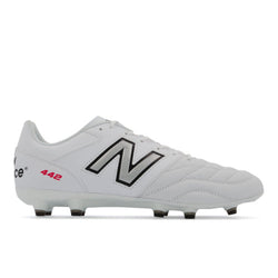 New Balance 442 V2 TEAM FG in White Black Leather