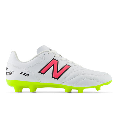 New Balance 442 ACADEMY FG V2 in White Yellow Black Pink Synthetic