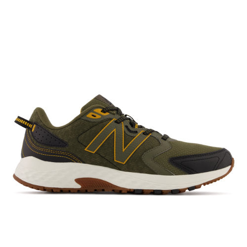 New Balance Men's 410v7 in Green/Black/Yellow Textile, 