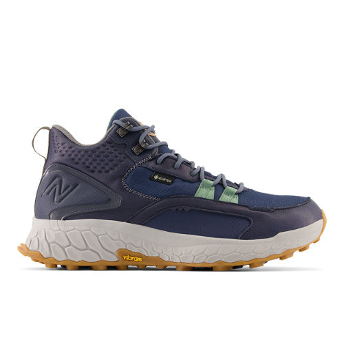 New Balance Men's Fresh Foam X Hierro Mid Gore-Tex® in Blue/Green Leather, 