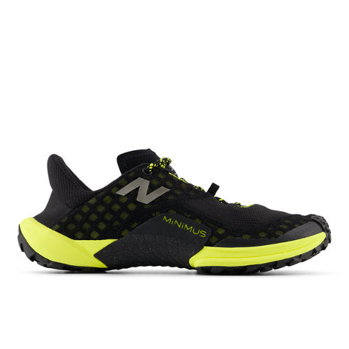 New Balance Minimus Trail in Black Yellow Orange Textile