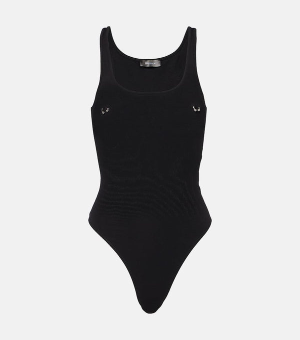 Mugler Pierced cotton bodysuit