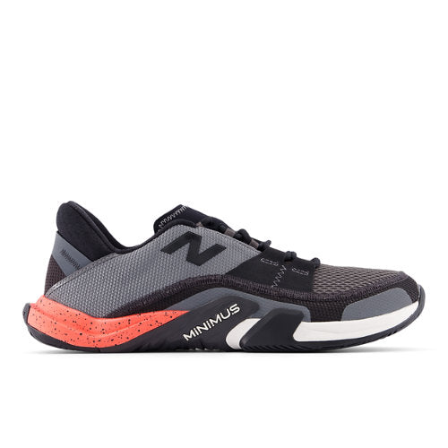 New Balance Minimus TR v2 in Black Grey Red Textile