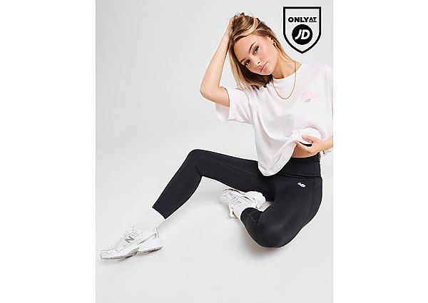 New Balance Essential Logo Leggings  Black