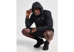 New Balance Full Zip Woven Hoodie  Black