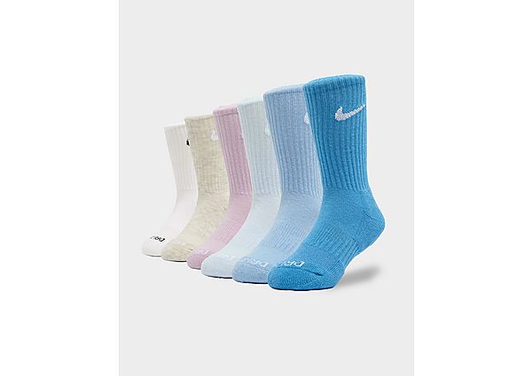 Nike 6 Pack Crew Socks Children Multi Coloured