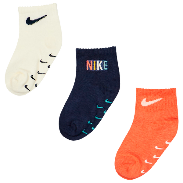 Nike Ankle No Slip 3 Pack Socks Yellow 