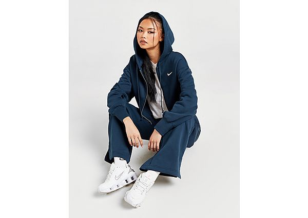 Nike Phoenix Crop Full Zip Hoodie  Navy