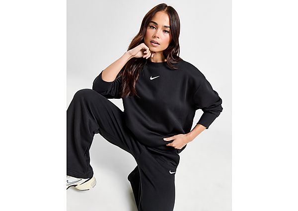 Nike Phoenix Fleece Oversized Crew Sweatshirt  Black