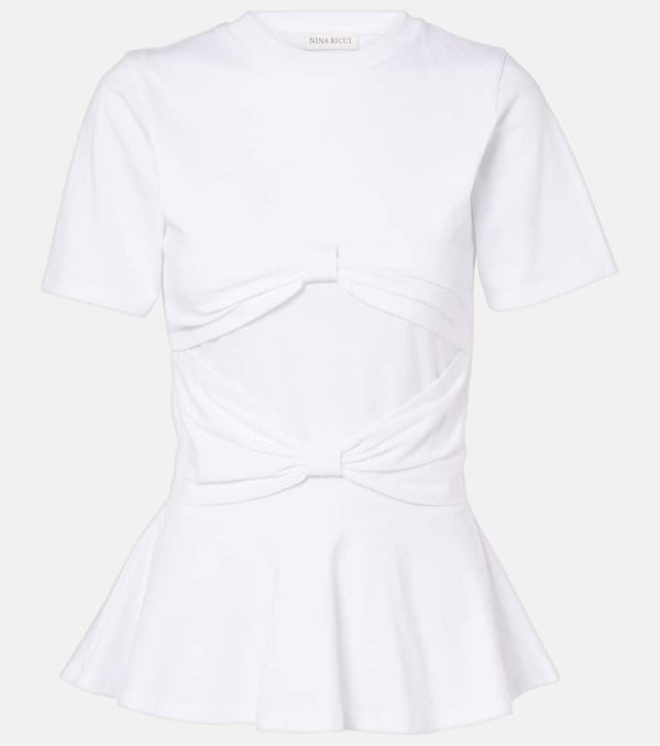 Nina Ricci Bow-detail jersey T-shirt