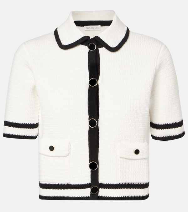 Nina Ricci Cotton-blend tweed cardigan