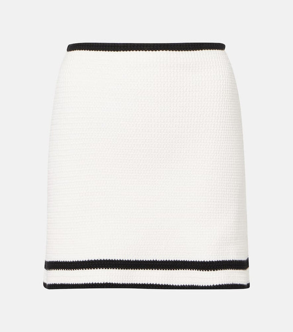 Nina Ricci Cotton-blend tweed miniskirt