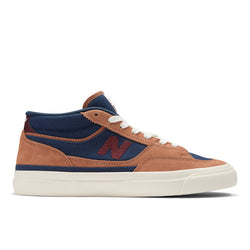 New Balance Men's NB Numeric Franky Villani 417 in Brown/Blue Suede/Mesh, 