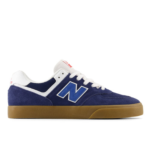 New Balance Men's NB Numeric 574 Vulc in Blue/White Suede/Mesh, 