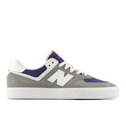 New Balance Men's NB Numeric 574 Vulc in Grey/White Suede/Mesh, 