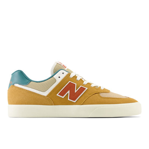 New Balance NB Numeric 574 Vulc in Brown Green Suede Mesh