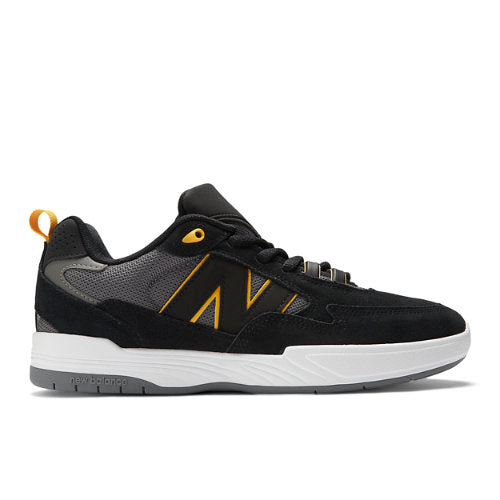 New Balance NB Numeric Tiago Lemos 808 in Black Yellow Suede Mesh