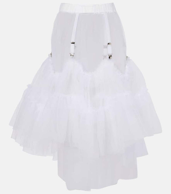 Noir Kei Ninomiya Sheer tulle midi skirt