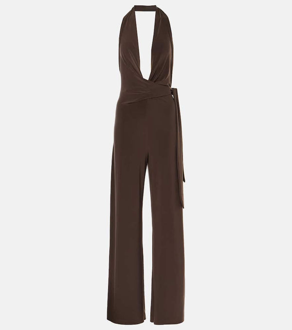 Norma Kamali Halterneck jersey jumpsuit