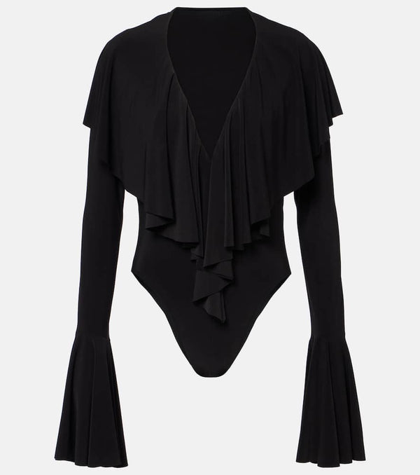 Norma Kamali Ruffled bodysuit