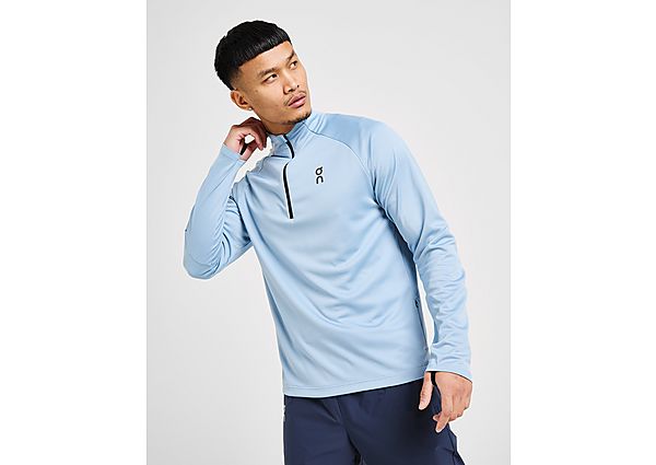 On Running Climate 1/4 Zip Top  Blue