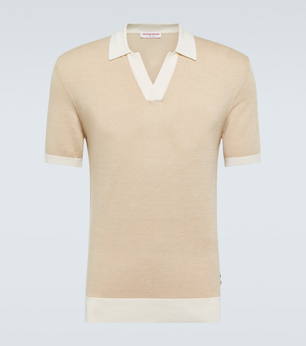 Orlebar Brown Horton wool and cotton polo shirt