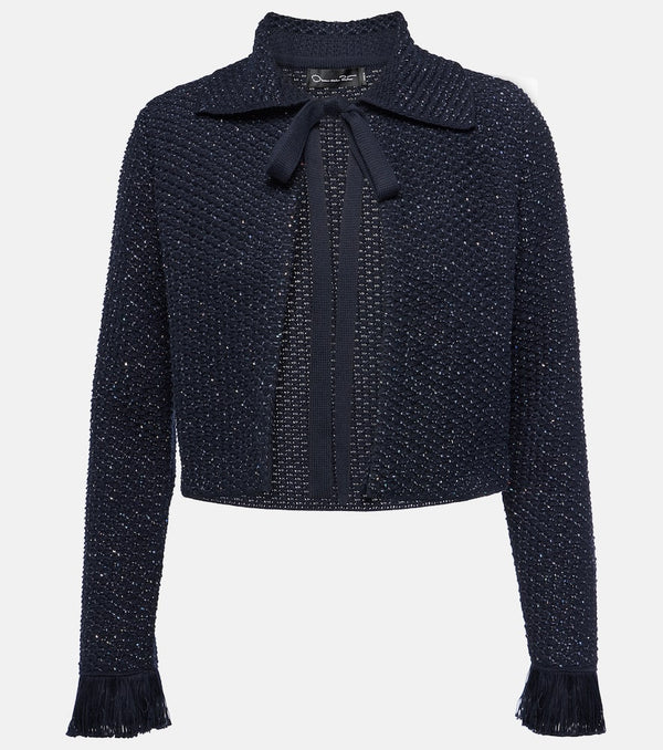 Oscar de la Renta Cotton-blend tweed jacket