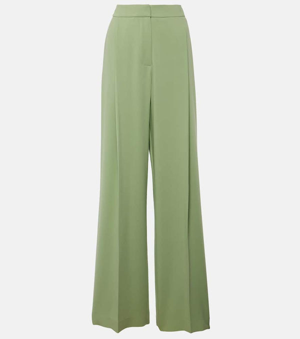 Oscar de la Renta High-rise georgette wide-leg pants