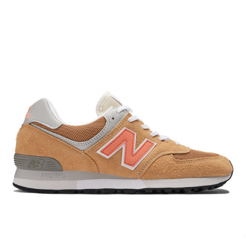 New Balance Unisex MADE in UK 576 in Beige/Brown/Orange/Grey Suede/Mesh, 