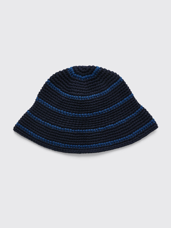 Our Legacy Tom Tom Hat Carolean Blue Tousled Cotton 