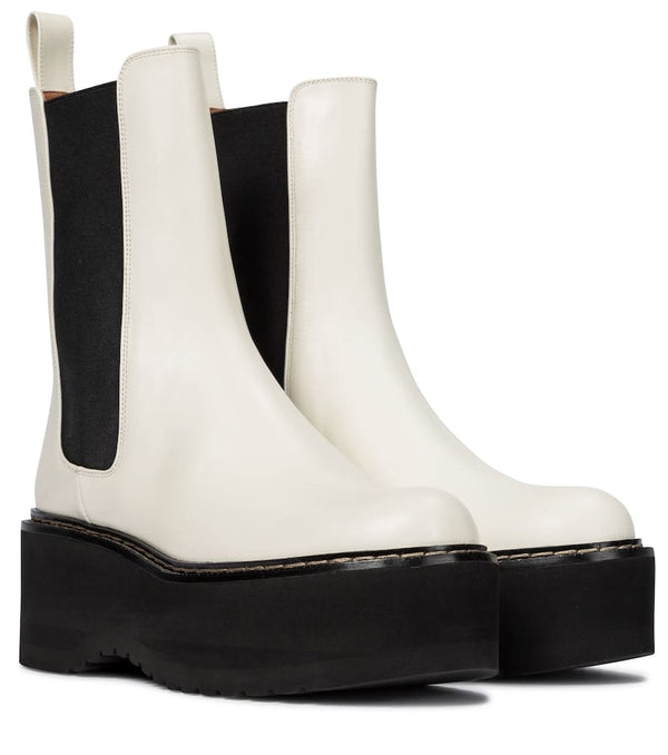 Paris Texas Leather platform Chelsea boots