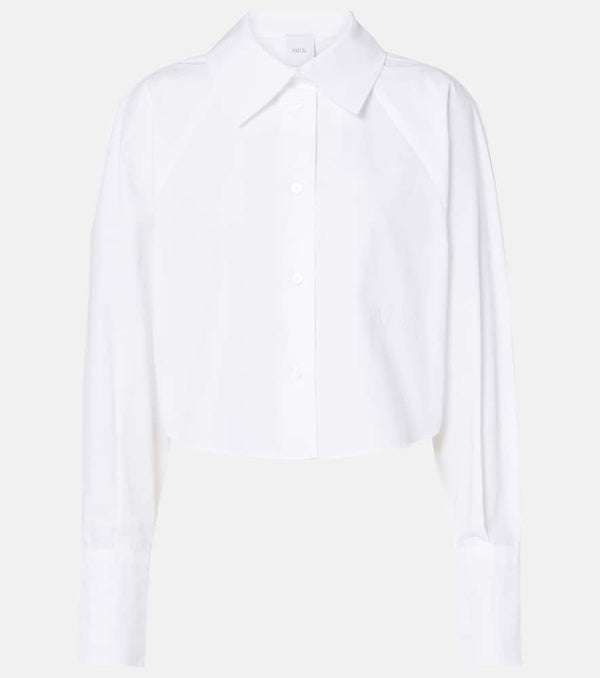 Patou Cotton poplin cropped shirt