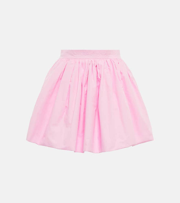 Patou High-rise cotton miniskirt