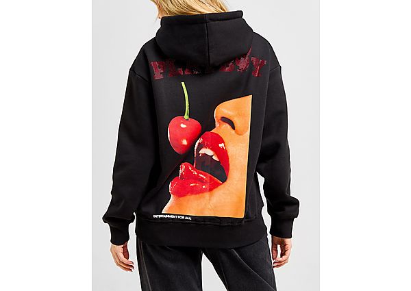 Playboy Cherry Diamante Hoodie  Black