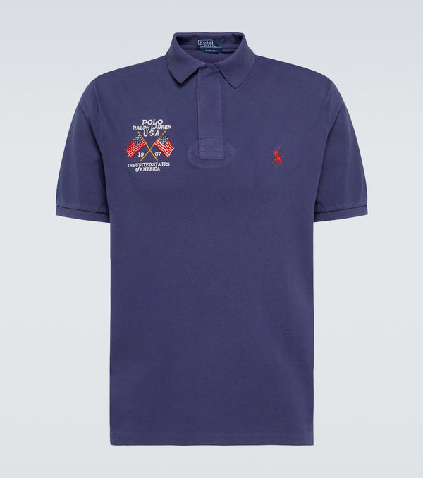 Polo Ralph Lauren Embroidered cotton piqué polo shirt