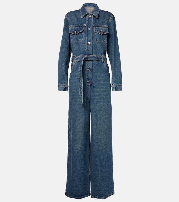 Prada Belted denim jumpsuit