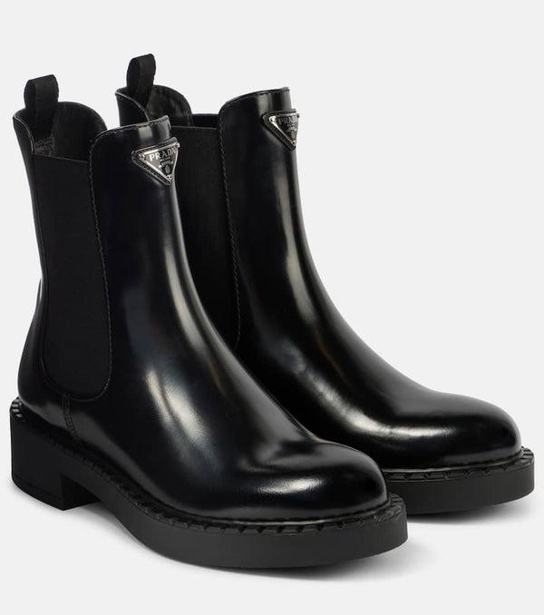 Prada Leather Chelsea boots