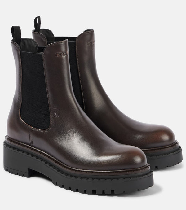 Prada Leather Chelsea boots