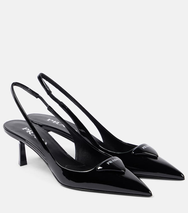 Prada Leather slingback pumps