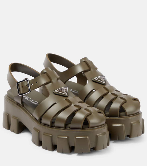 Prada Monolith platform sandals